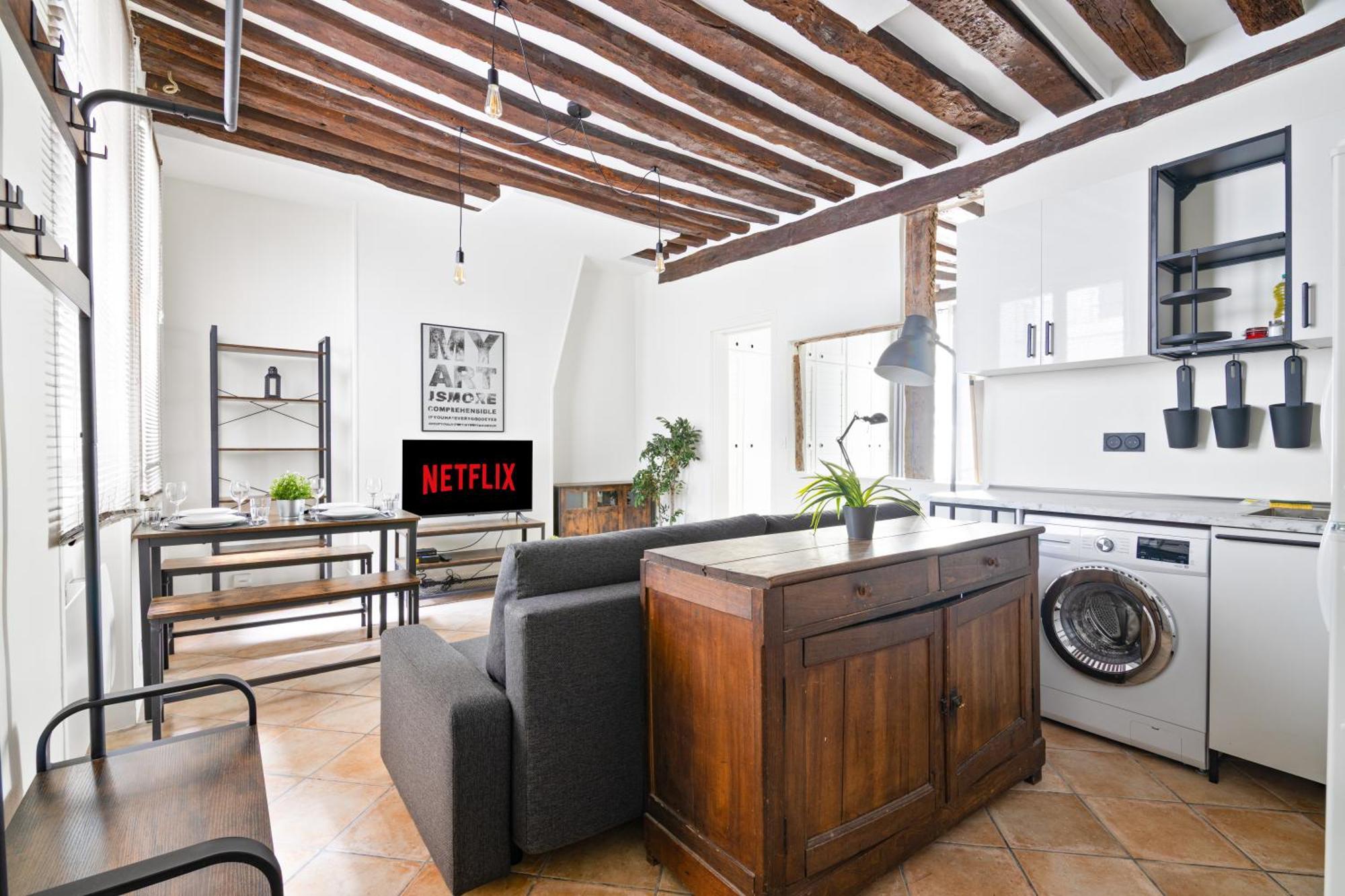 Heart Of 1br-4p Le Marais 7 Free Netflix Appartamento Parigi